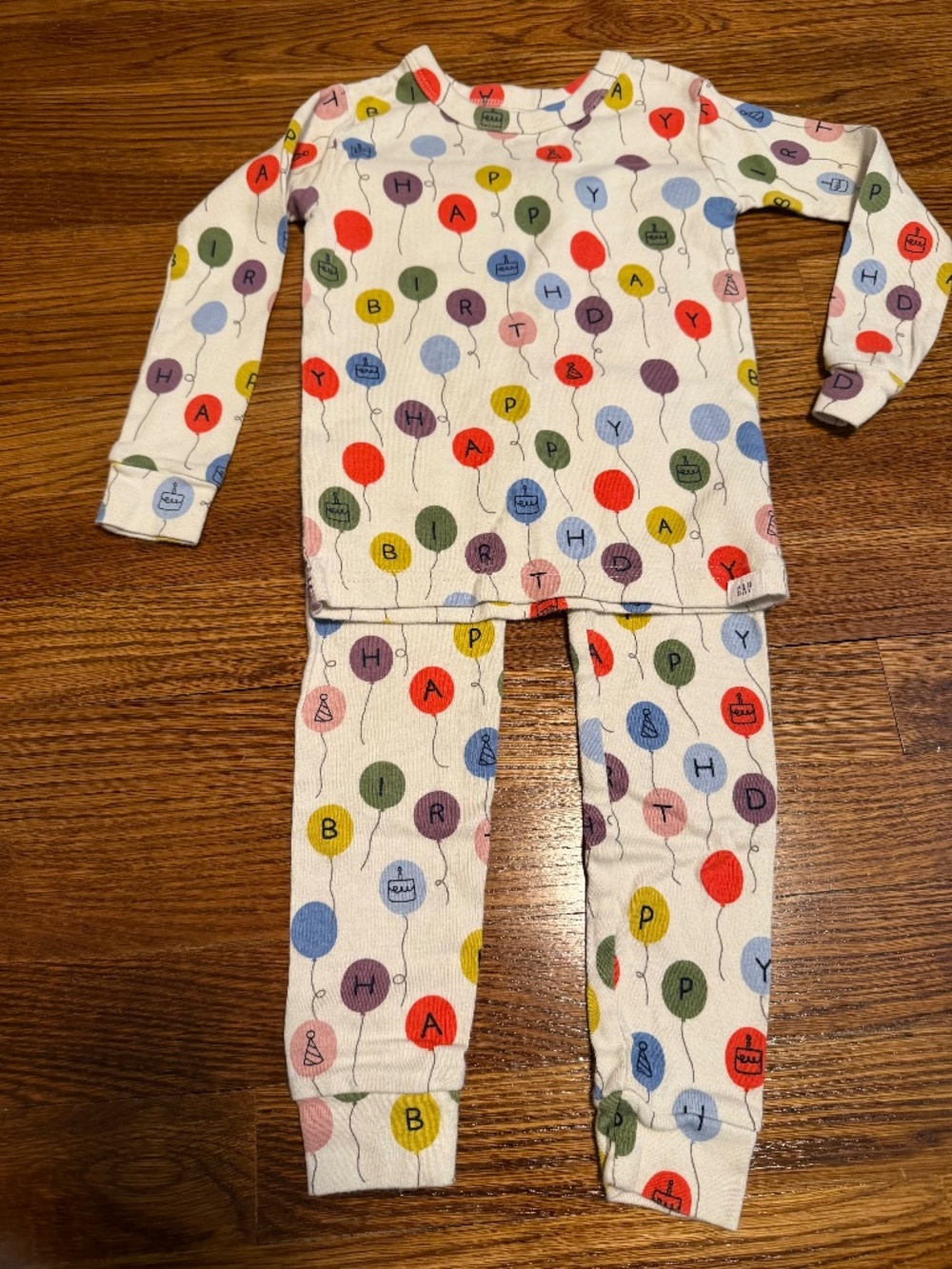 Gap Happy Birthday Pajamas Sz 3T